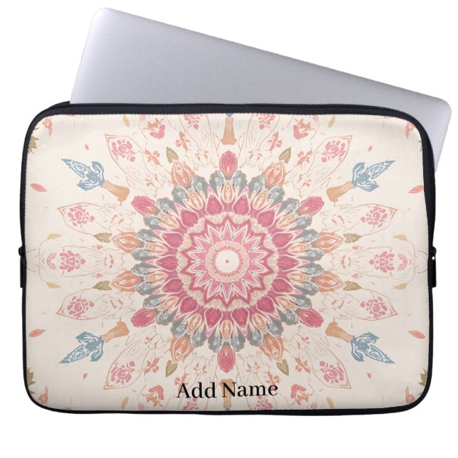 Para Notebook Capa de telefone personalizada árabe Mandala - Adi (Frente)