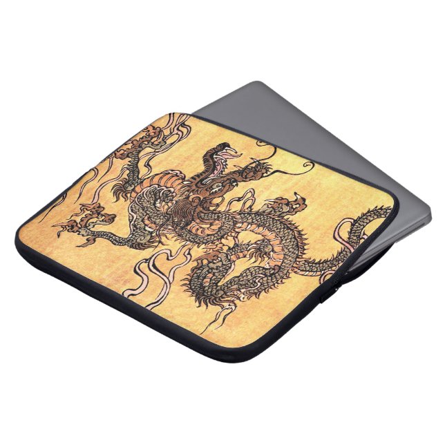 Para Notebook Capa do computador portátil da tapeçaria do dragão (Frente Topo)