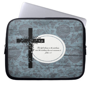 Para Notebook Capa do Laptop John 1:5 ou Netbook Carrier