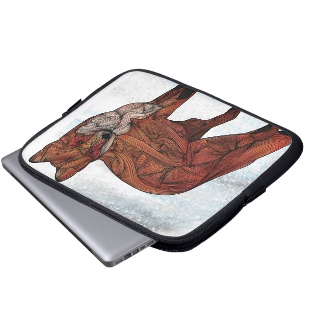 Para Notebook Capa eletrônica da raposa vermelha (Frente Inferior)