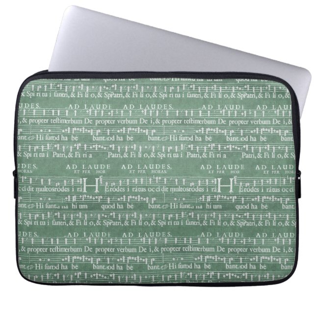 Para Notebook Capa medieval 13" do neopreno do manuscrito da (Frente)