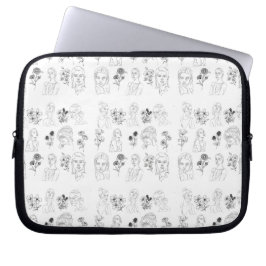Para Notebook Capa MULHERES E FLORES (W&B)