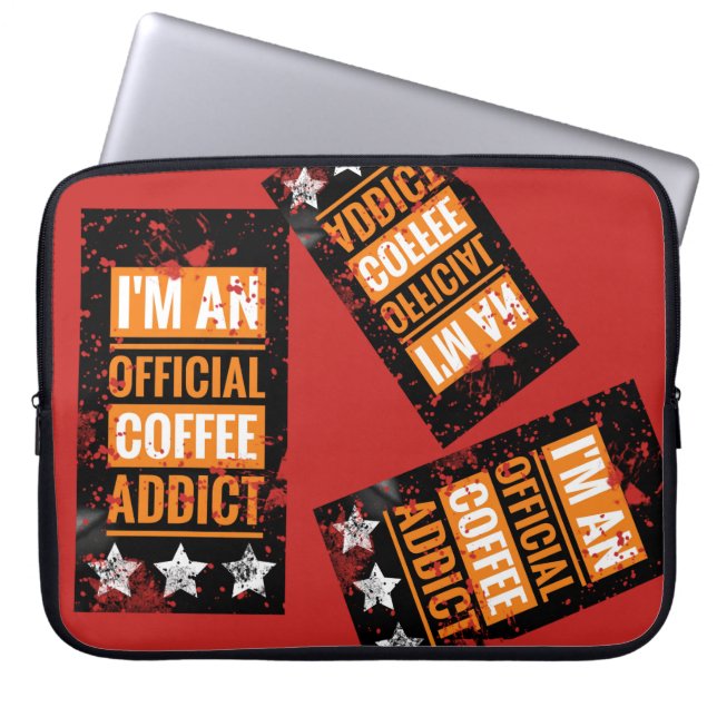 Para Notebook Eu sou uma capa de laptop oficialmente viciada em  (Frente)