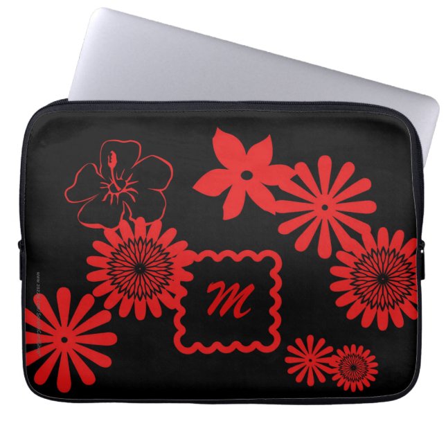 Para Notebook Flores vermelhas da Capa do computador portátil (Frente)