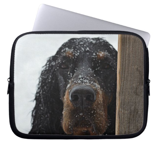 Para Notebook Gordon Setter na Capa do Laptop de inverno (Frente)