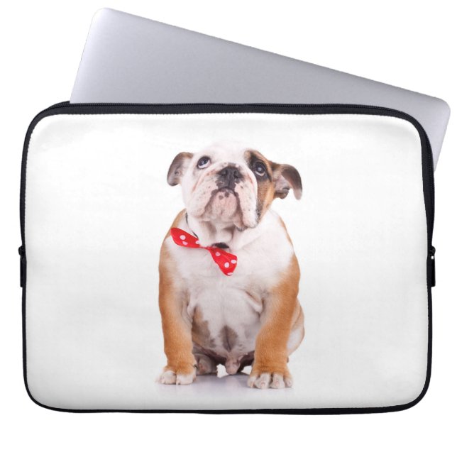 Para Notebook Inglês Bulldog Puppy Dog - Capa de caso (Frente)