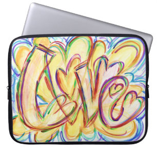 Para Notebook Inspirational Love Word Copia Capa de Computador
