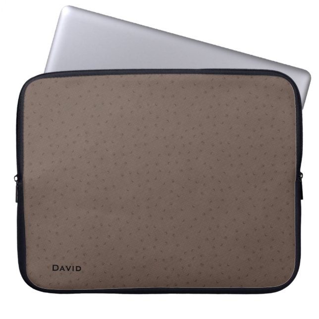 Para Notebook Na moda Brown Ostrich parece Capa Superior Persona (Frente)