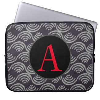 PARA NOTEBOOK NEOPRENE CAPA DIY INICIAL JAPONÊS WAVE DESIGN