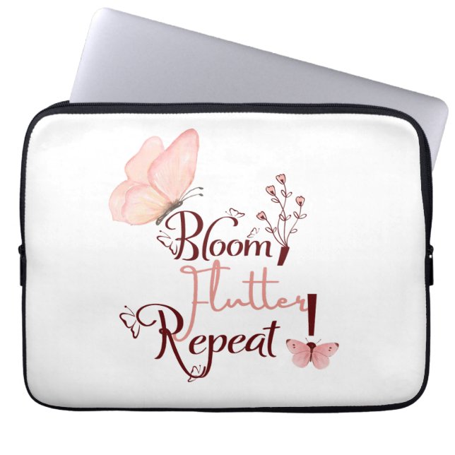 Para Notebook Repetir flutuação Bloom capa de laptop (Frente)