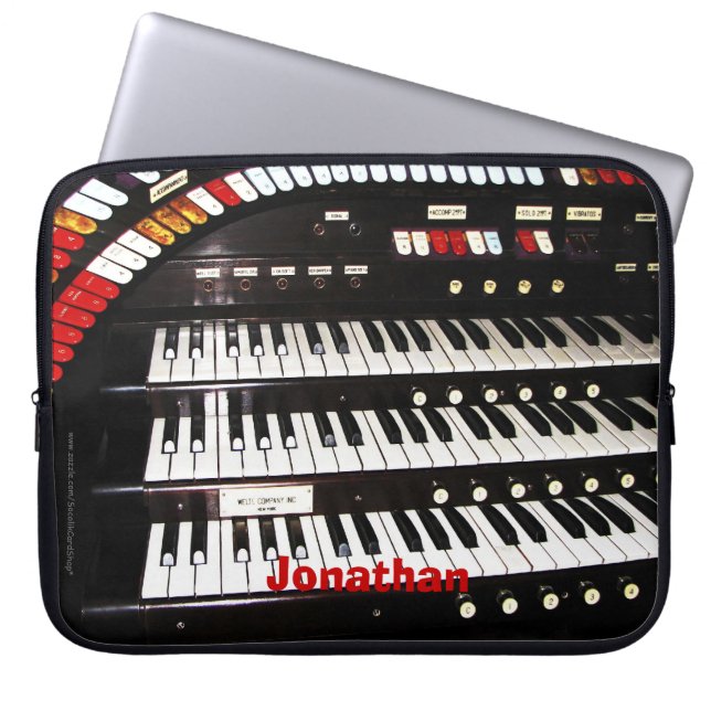 Para Notebook Teclado do órgão da antiguidade da Capa do (Frente)