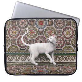 Para Notebook Um gato na capa de laptop em mosaico