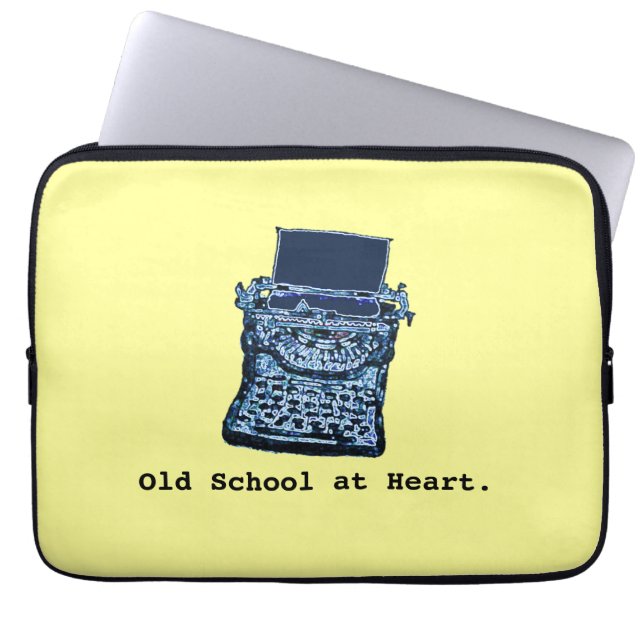 Para Notebook Velha escola na Capa do coração (Frente)