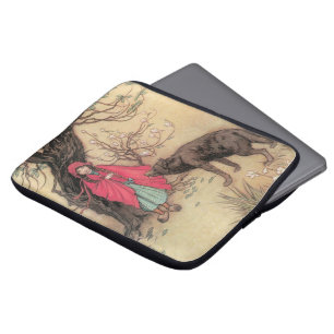 Para Notebook Vintage pouca capa de equitação vermelha por