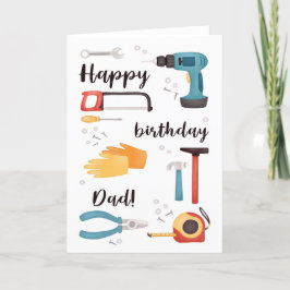 Para o Cartão de Aniversário de Ferramentas DIY do