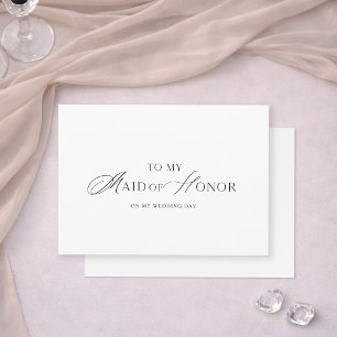 Para o Cartão de Casamento da Dama de Honra