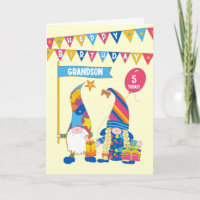 Para o Cartão de Gnomos do Aniversário Personaliza