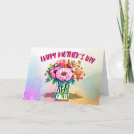 Para o Cartão do Dia da Mãe Nova