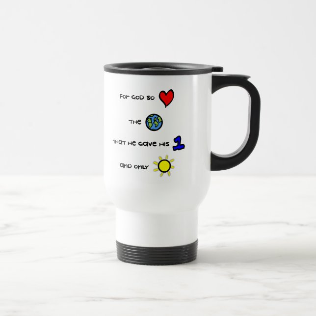 Para o deus amado assim a caneca de viagem do (Direita)
