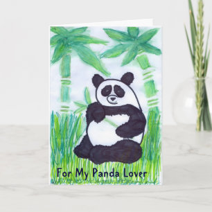 Para O Meu Cartão De Saudação Panda