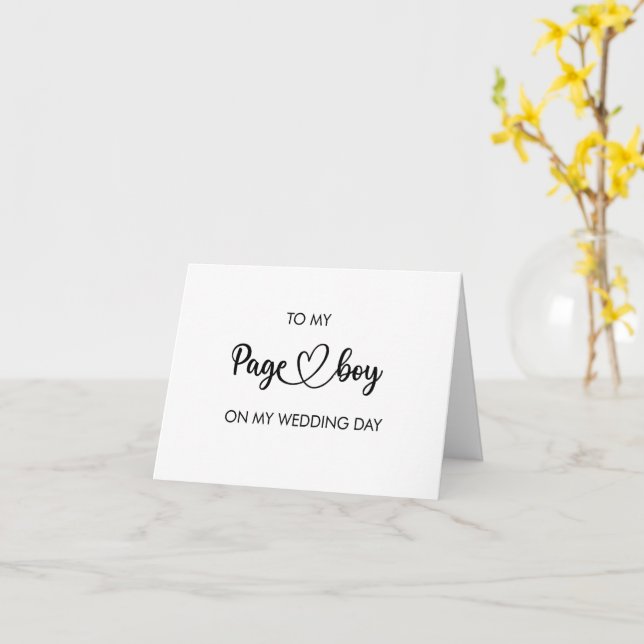 Para o meu garoto de página no meu cartão dobrado  (Flor Amarela)