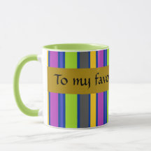"Para o meu jelly bean favorito" caneca de café li