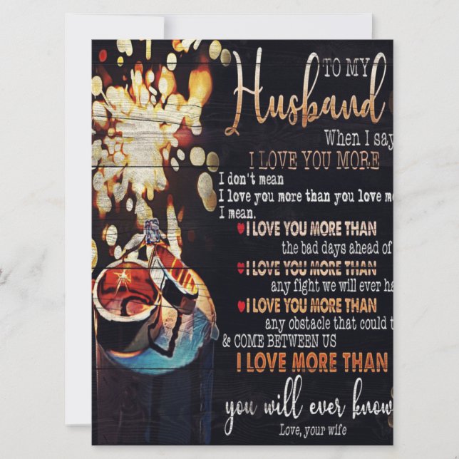 Para o meu marido Decor, Letra de amor (Frente)