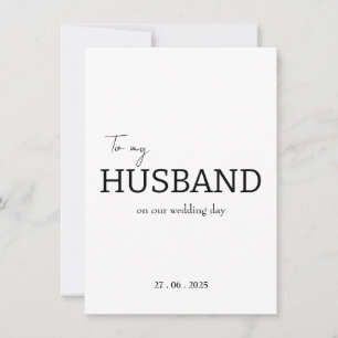 Para o meu marido no nosso casamento cartão de agr