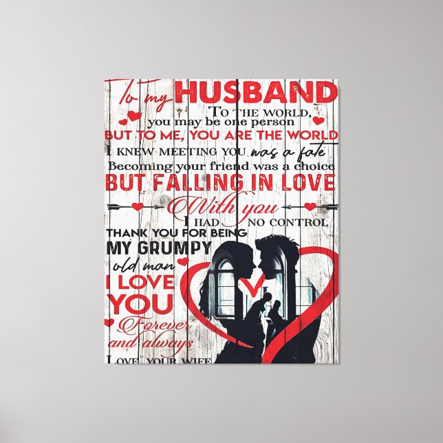 Para o meu marido | Presente para decoração de cas (Frente)