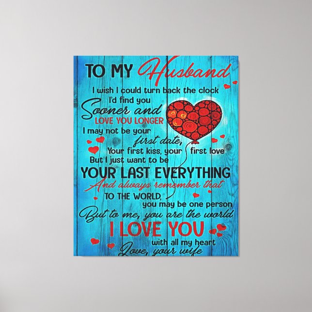 Para o meu marido | Presente para decoração de cas (Frente)