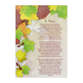 Para o Poema de outono de John Keats