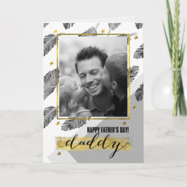 Para Pai no Cartão com fotos personalizado do Dia