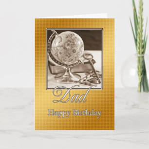 Para Pai, um cartão de aniversário tradicional