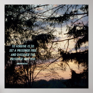 Para perdoar é ajustar um poster livre do