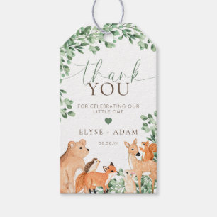 Para Presente Animais da Floresta Etiqueta de Favor do Chá de fr