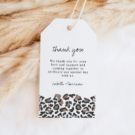 Para Presente Aubree - Etiqueta de Favor com Estampa de Leopardo