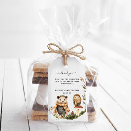 Para Presente Autumn Woodland | Chá de fraldas Obrigado Etiqueta