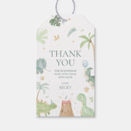 Para Presente Bebê Dino Partido Chá de fraldas Favorece Etiqueta