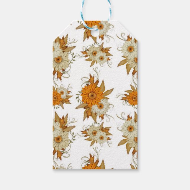 Para Presente Bela etiqueta de presentes de queda (Frente)