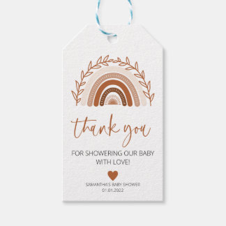 Para Presente Boho Rainbow Favorece Tag, Etiqueta de Chá de fral