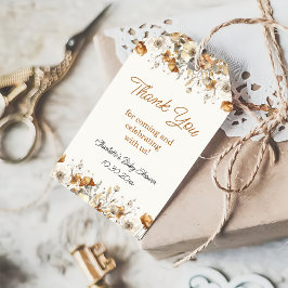 Para Presente Boho Wildflower Fall Obrigado A Favorecer Etiqueta