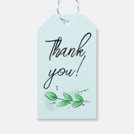 Para Presente Botânica Obrigado, Etiqueta de presentes