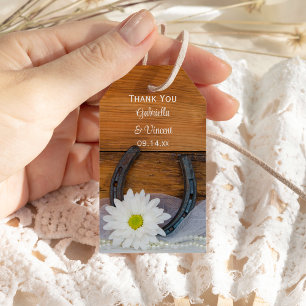 Para Presente Branca Daisy Horserrady Western Wedding - Etiqueta