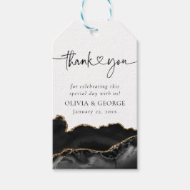 Para Presente Casamento Dourado de Agata Preto Obrigado Etiqueta