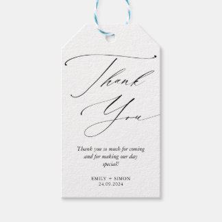 Para Presente Casamento Moderno Minimalista Obrigado Etiqueta De