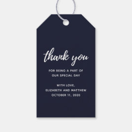 Para Presente Casamento na marinha obrigado. Etiqueta de present