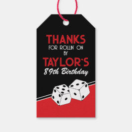 Para Presente Casino Dice Birthday Obrigado A Favorecer Etiqueta