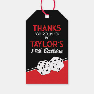 Para Presente Casino Dice Birthday Obrigado A Favorecer Etiqueta