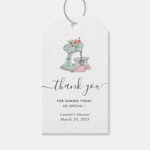 Para Presente Chá de panela de mixer de bolos Obrigado Etiqueta