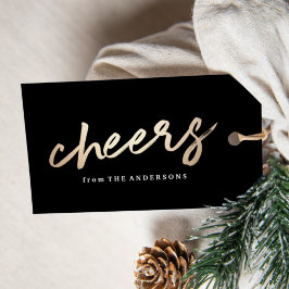 Para Presente Cheers Luxe | Etiqueta de presentes de férias
